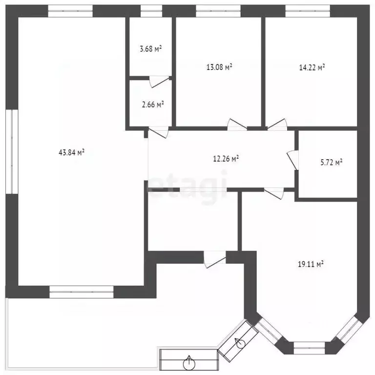 Дом в Тюменская область, Тюменский муниципальный округ, с. Луговое ул. ... - Фото 2