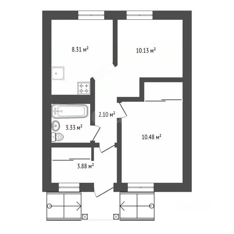 Дом в Амурская область, Благовещенск Аллюр СНТ, 68 (76 м) - Фото 2