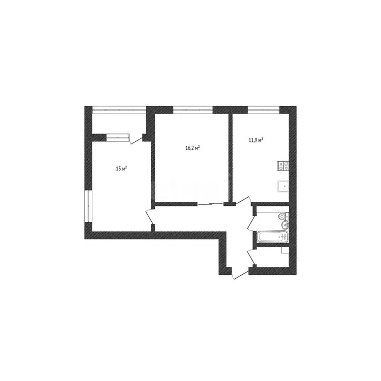 2-комнатная квартира: Нефтекамск, Городская улица, 4Б (57 м) - Фото 1