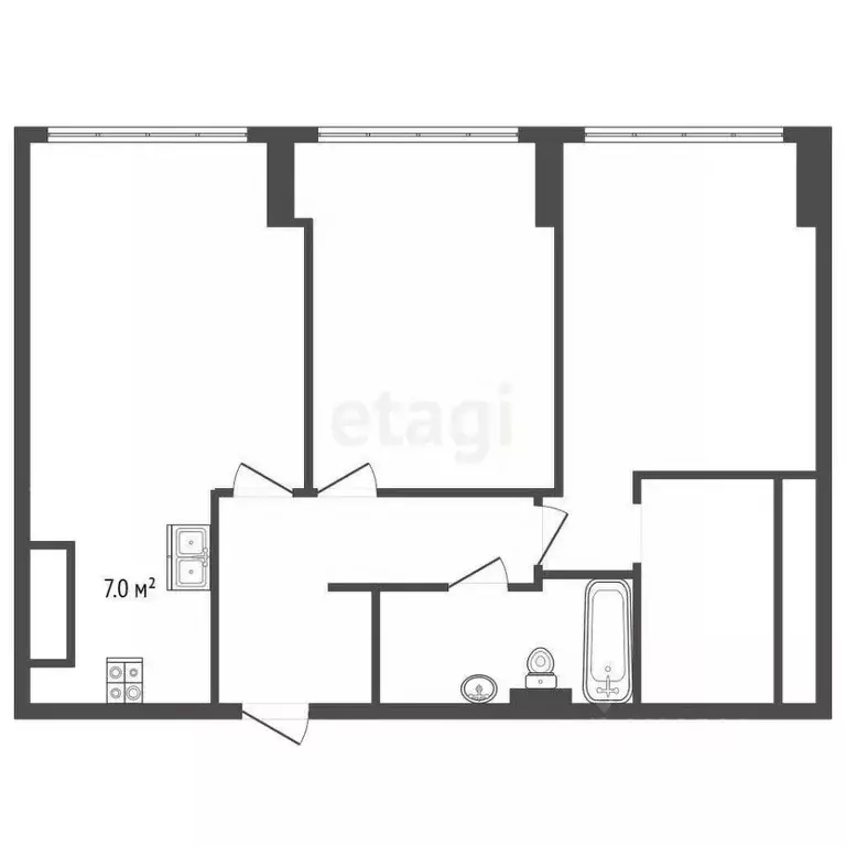 3-к кв. Москва Мичуринский просп., 56 (78.5 м) - Фото 1