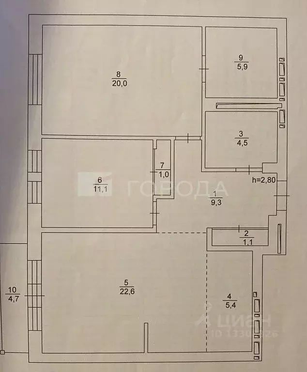 3-к кв. Новосибирская область, Новосибирск ул. Победы, 55/1 (84.0 м) - Фото 1