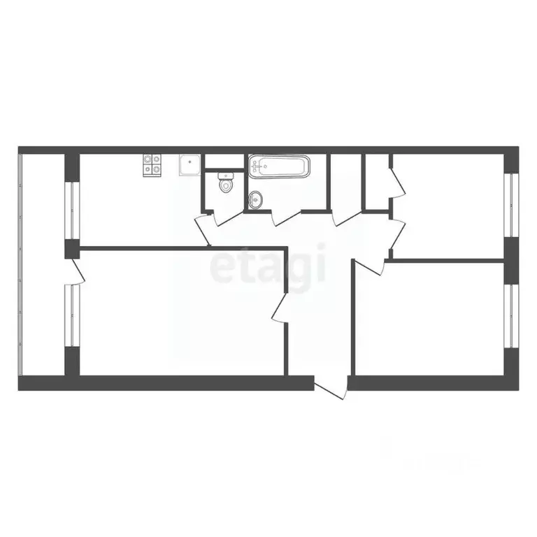 3-к кв. Калужская область, Обнинск просп. Маркса, 22 (58.6 м) - Фото 2