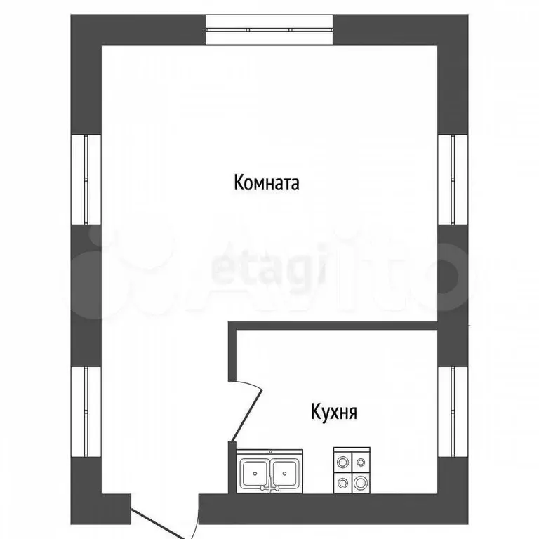 Дом 16,3 м на участке 4,7 сот. - Фото 1
