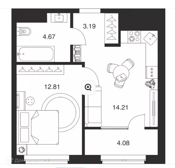 Продаётся 1-к квартира, 38.96 м - Фото 1