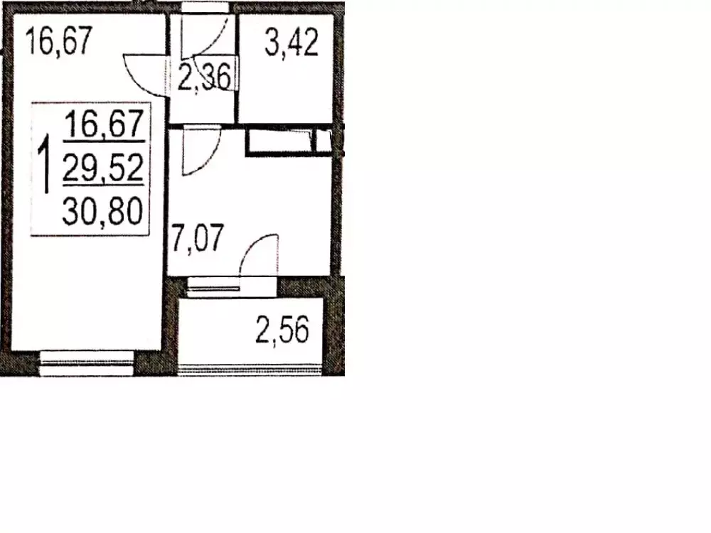 Продаётся 1-к квартира, 31.2 м - Фото 0