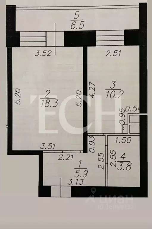 1-к кв. Тульская область, Тула Оборонная ул., 91к3 (44.7 м) - Фото 2