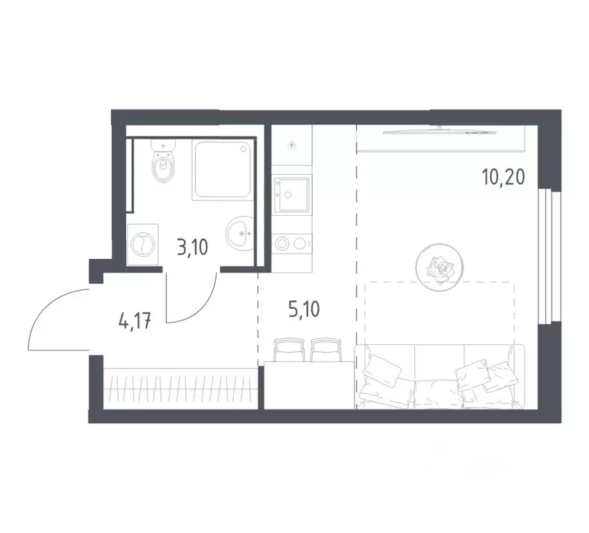 Студия Московская область, Ленинский городской округ, Мисайлово пгт, ... - Фото 1