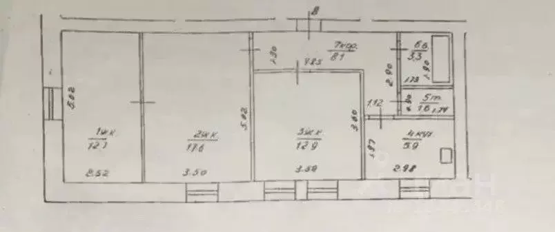 3-к кв. Башкортостан, Уфа ул. Мира, 9/2 (62.1 м) - Фото 1