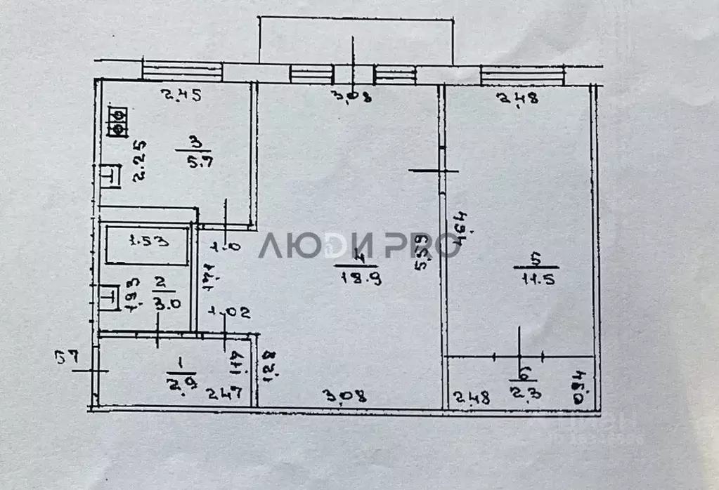 2-к кв. Башкортостан, Уфа Интернациональная ул., 75 (45.0 м) - Фото 1