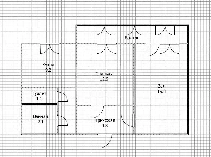 2-к кв. Ульяновская область, Ульяновск ул. Корунковой, 14 (53.51 м) - Фото 1