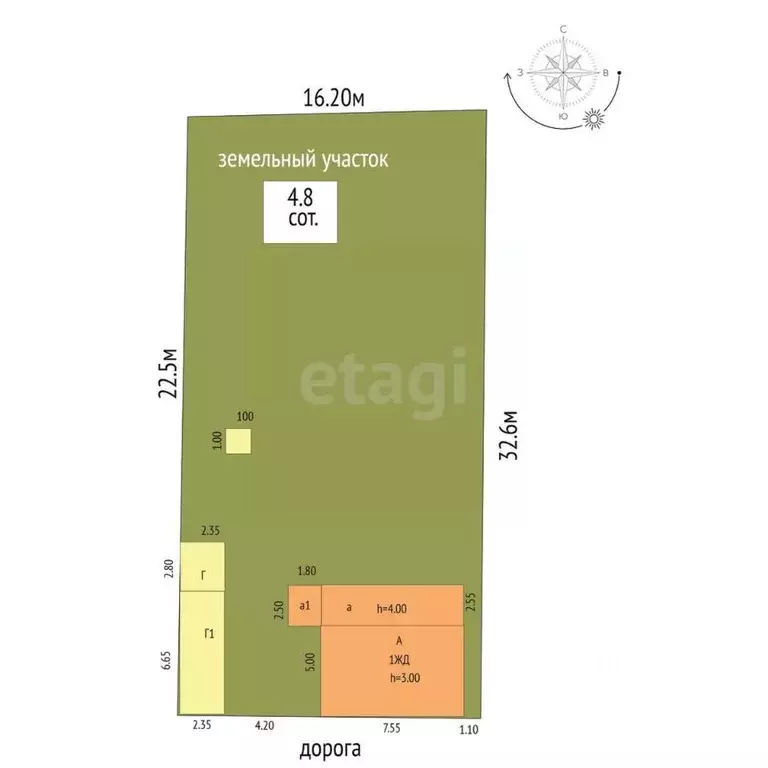 Дом в Тюменская область, Ишим ул. Щорса, 31 (63 м) - Фото 1