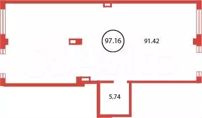 Продам помещение свободного назначения, 97.16 м - Фото 0