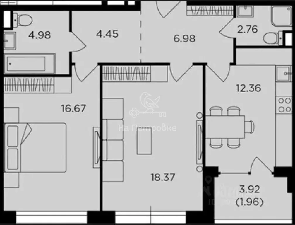 2-к кв. Москва ул. Виктора Маслова, 2 (70.4 м) - Фото 1