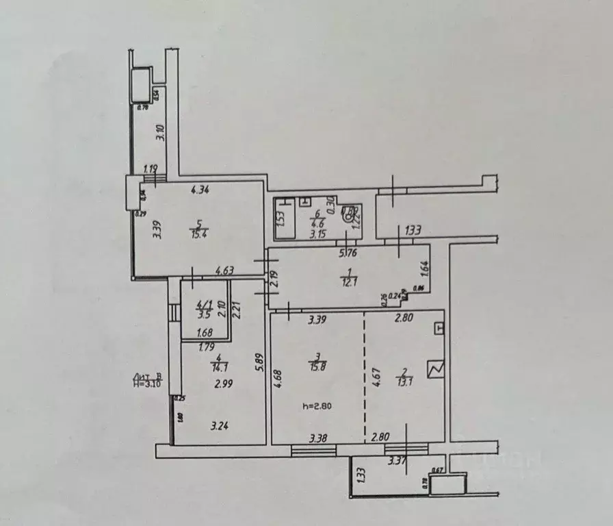 2-к кв. Краснодарский край, Краснодар Садовая ул., 159 (85.0 м) - Фото 1
