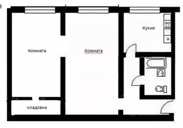 2-к кв. Смоленская область, Ярцево ул. Чернышевского, 18 (44.9 м) - Фото 1