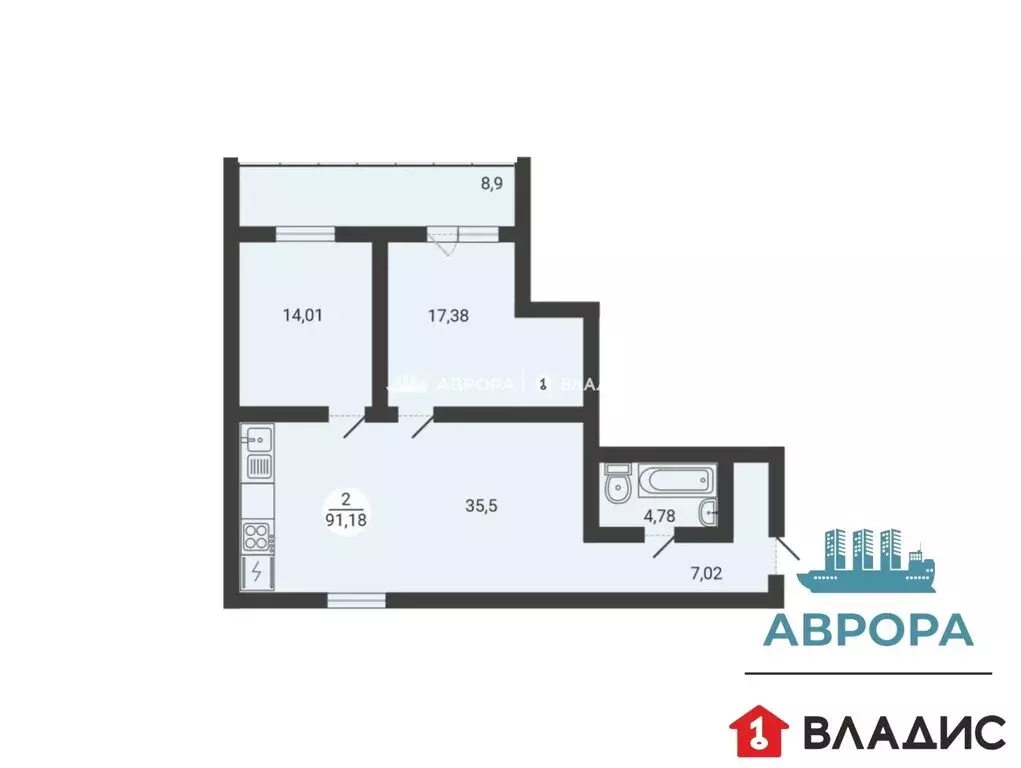 3-комнатная квартира: Магнитогорск, улица Зелёный Лог, 67/2 (91.18 м) - Фото 0