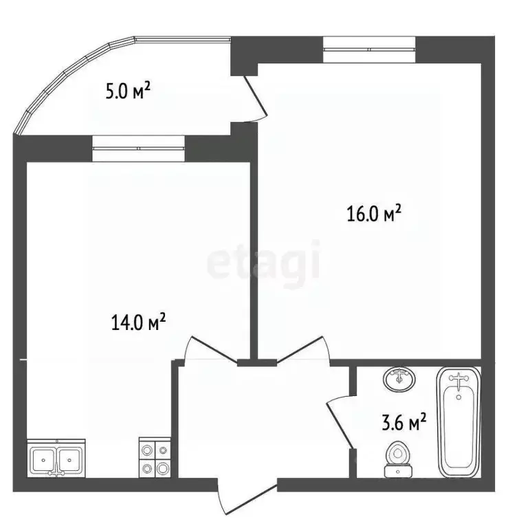 1-к кв. Краснодарский край, Геленджик Крымская ул., 19к11 (45.0 м) - Фото 2