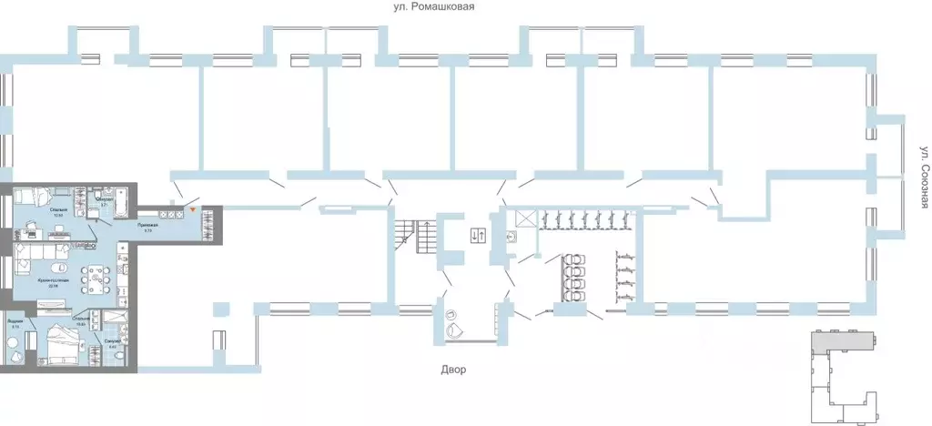 3-к кв. Кировская область, Киров ул. 4-й Пятилетки, 84 (65.0 м) - Фото 1