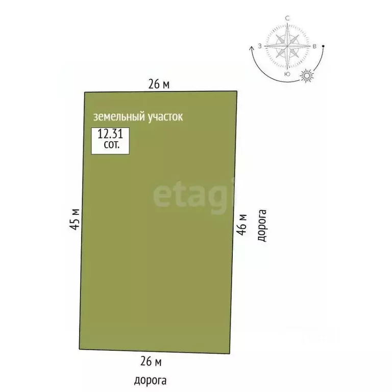 Участок в Костромская область, Шарья ул. Степана Разина, 12/6 (12.3 ... - Фото 2