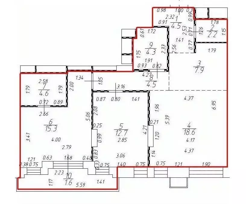 3-к кв. Московская область, Люберцы ул. Кирова, 11 (74.6 м) - Фото 1