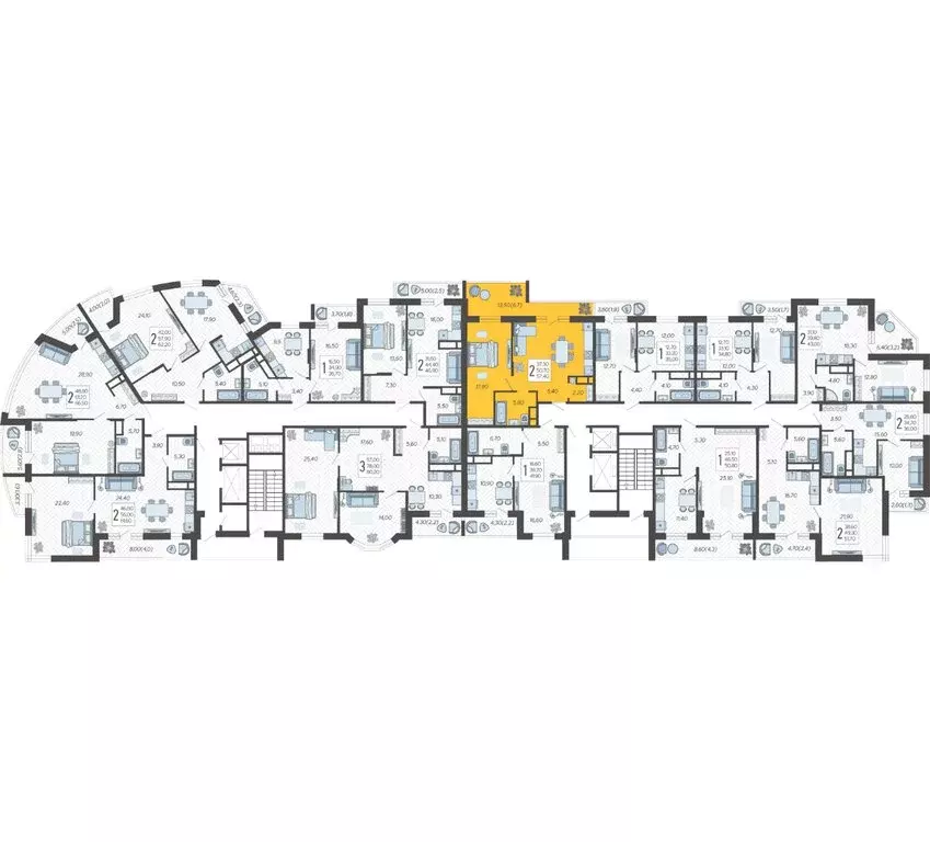 2-комнатная квартира: Краснодар, жилой комплекс Зеленодар, улица ... - Фото 2