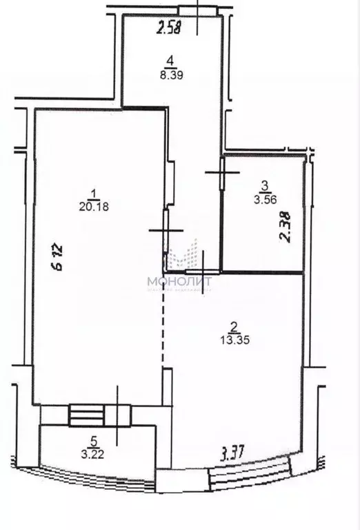 1-к кв. Московская область, Химки ул. Бабакина, 15 (48.7 м) - Фото 2