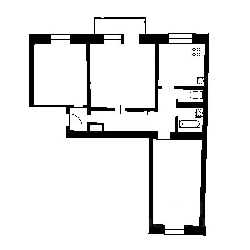 3-к кв. Москва Фрунзенская наб., 16к1 (80.0 м) - Фото 1