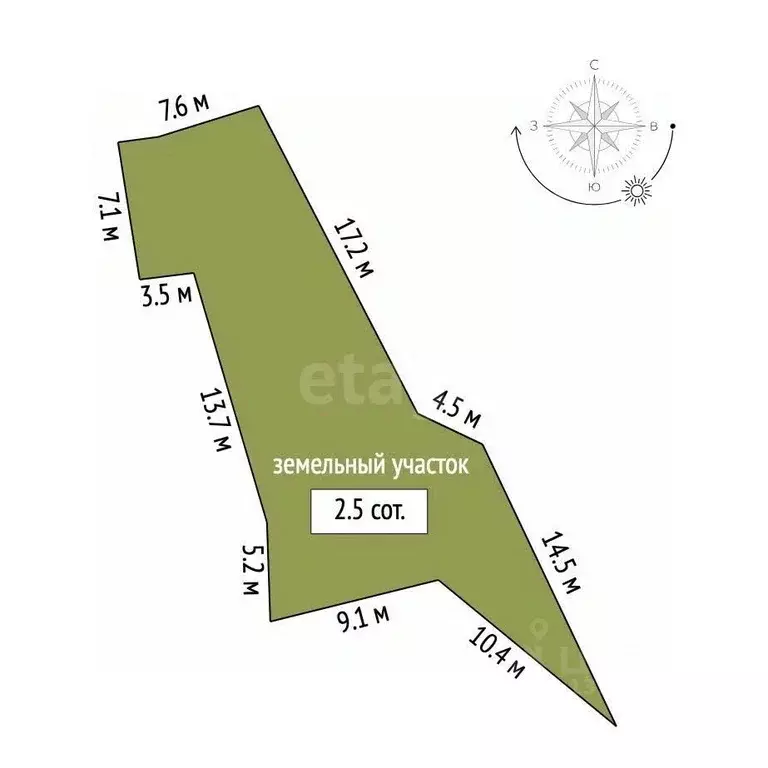 Участок в Крым, Ялта муниципальный округ, Отрадное пгт ул. Отрадная, ... - Фото 2