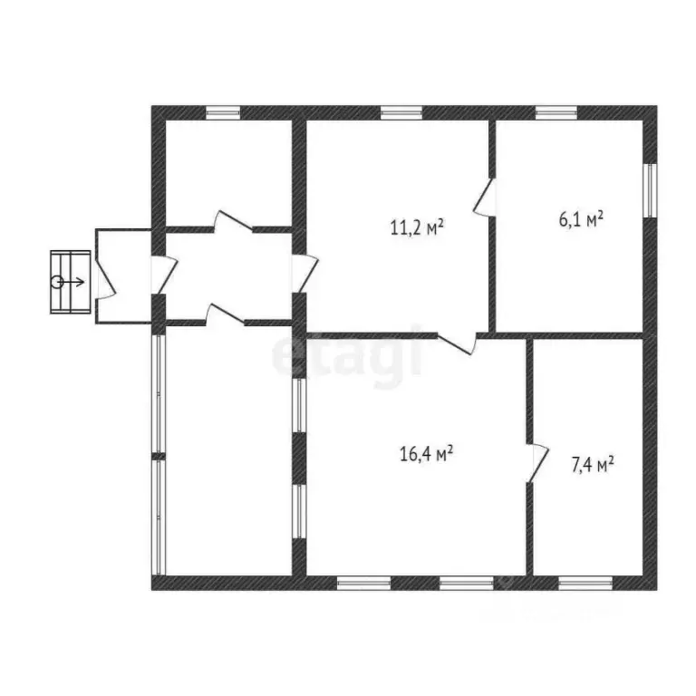 Дом в Белгородская область, Валуйский муниципальный округ, с. Борисово ... - Фото 2