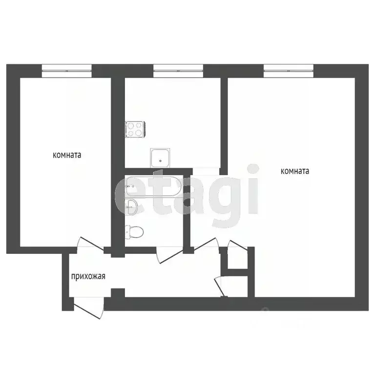 2-к кв. Камчатский край, Петропавловск-Камчатский Рябиковская ул., ... - Фото 0