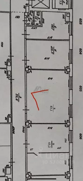 Офис в Калининградская область, Калининград пл. Победы, 4А (43 м) - Фото 2