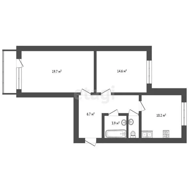 2-комнатная квартира: Москва, улица Тихомирова, 19к1 (58.5 м) - Фото 0