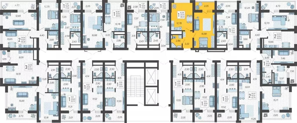 1-комнатная квартира: Сочи, микрорайон Бытха, Ясногорская улица, 16/2 ... - Фото 1