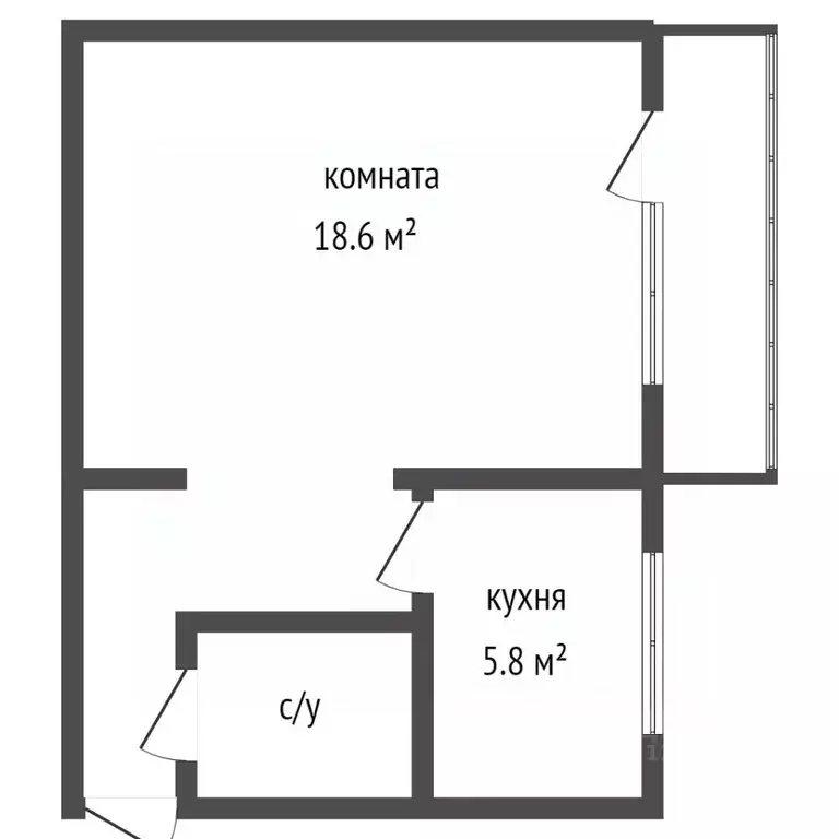 1-к кв. Воронежская область, Воронеж ул. Героев Сибиряков, 93 (31.1 м) - Фото 2