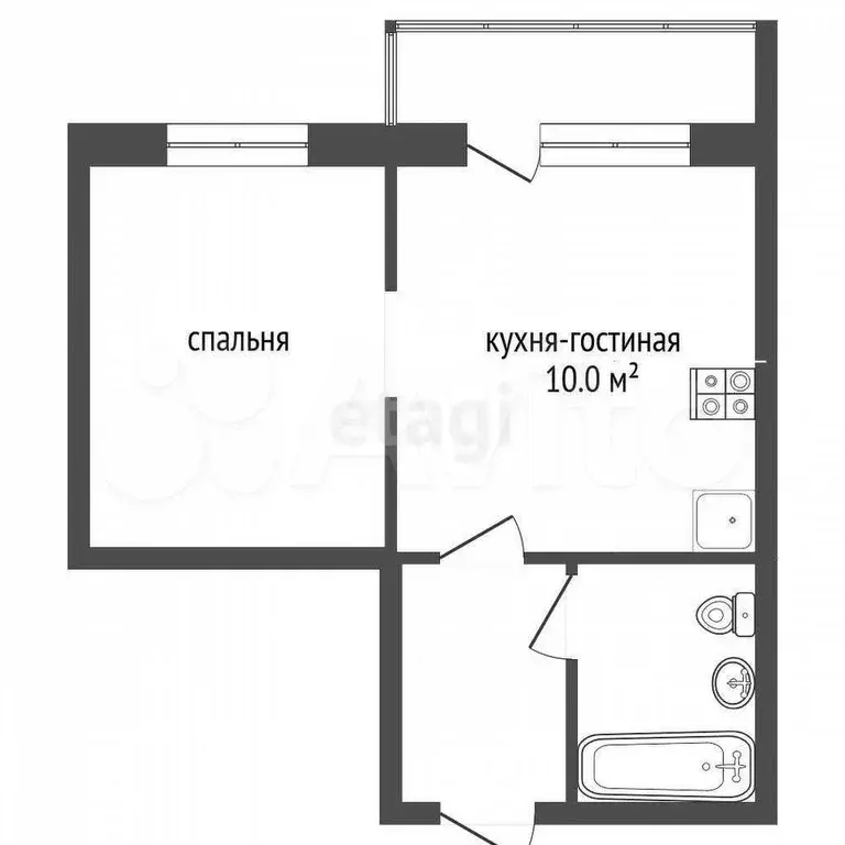 Квартира-студия, 28 м, 16/18 эт. - Фото 0
