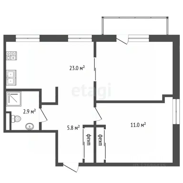 2-к кв. Москва Нижегородская ул., 13А (41.9 м) - Фото 2