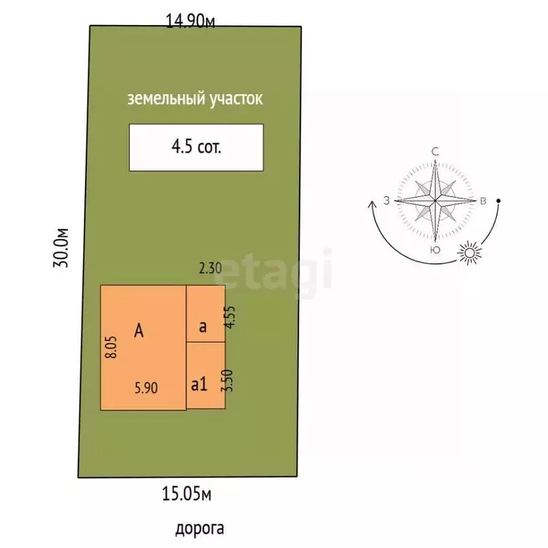 Дом в Крым, Симферополь ул. Тарабукина (49 м) - Фото 1