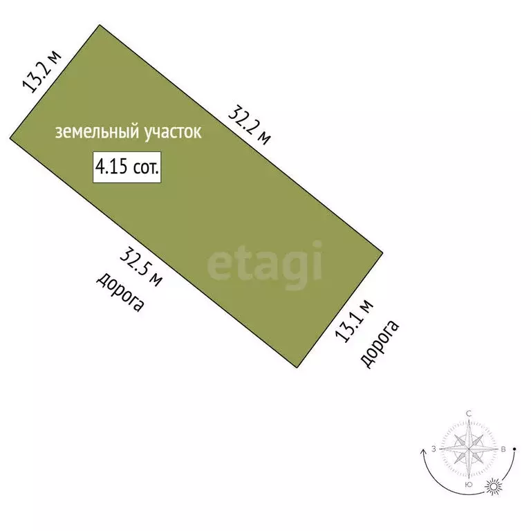 Участок в Миасс, СНТ Дачный (4.15 м) - Фото 1