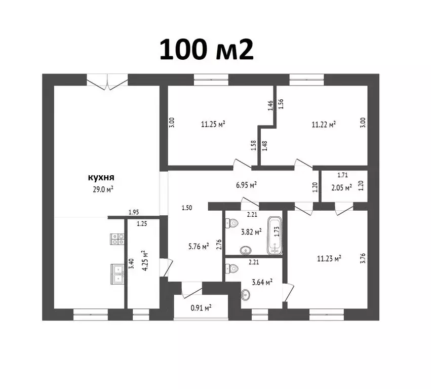 Дом в Тюмень, ДНП Звенящие Кедры Тюмени, Кедровая улица (100 м) - Фото 2