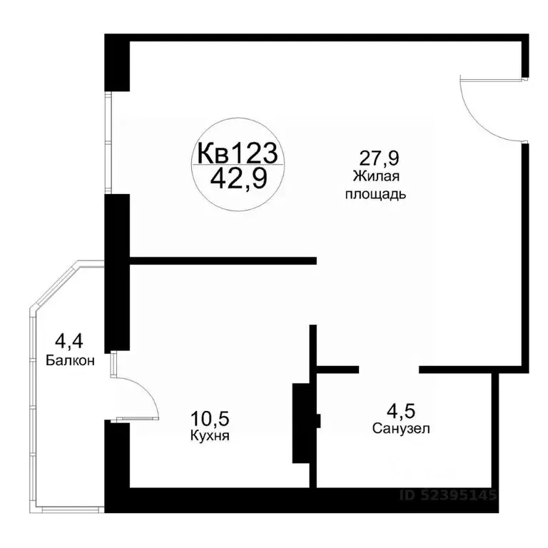 1-к кв. Московская область, Рузский муниципальный округ, Тучково пгт ... - Фото 1