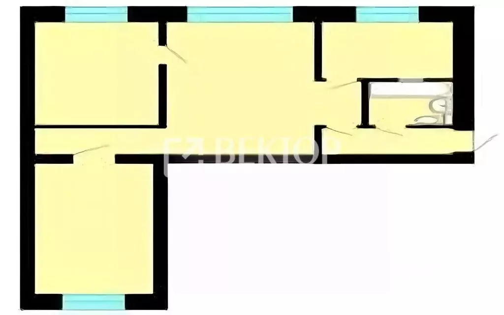 3-к кв. Ивановская область, Кохма ул. Дзержинского, 1 (55.0 м) - Фото 2
