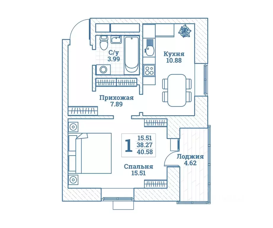 1-к кв. Московская область, Щелково городской округ, Монино пгт ... - Фото 1