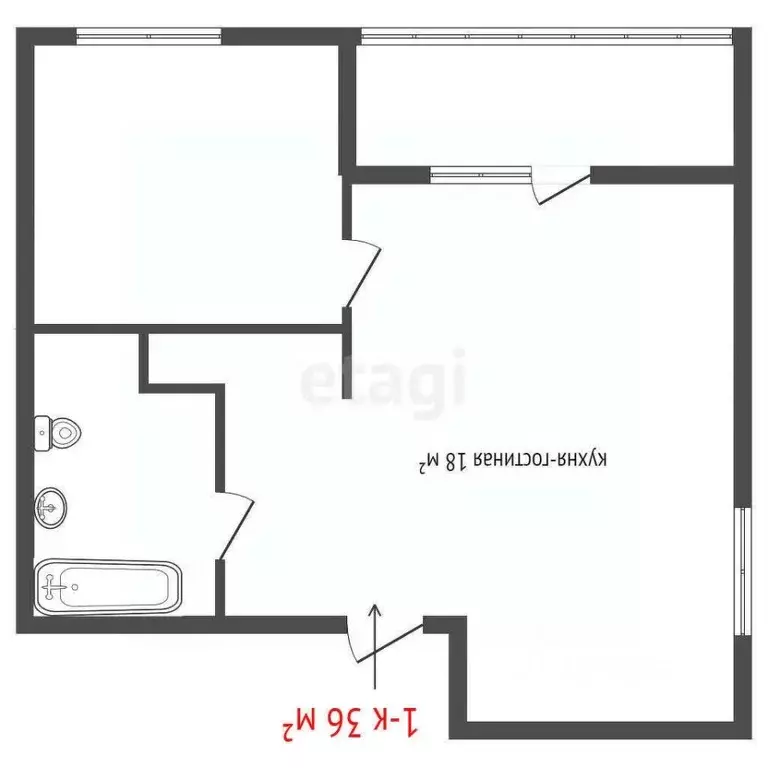 1-к кв. Свердловская область, Екатеринбург ул. Хрустальногорская, 88/2 ... - Фото 2