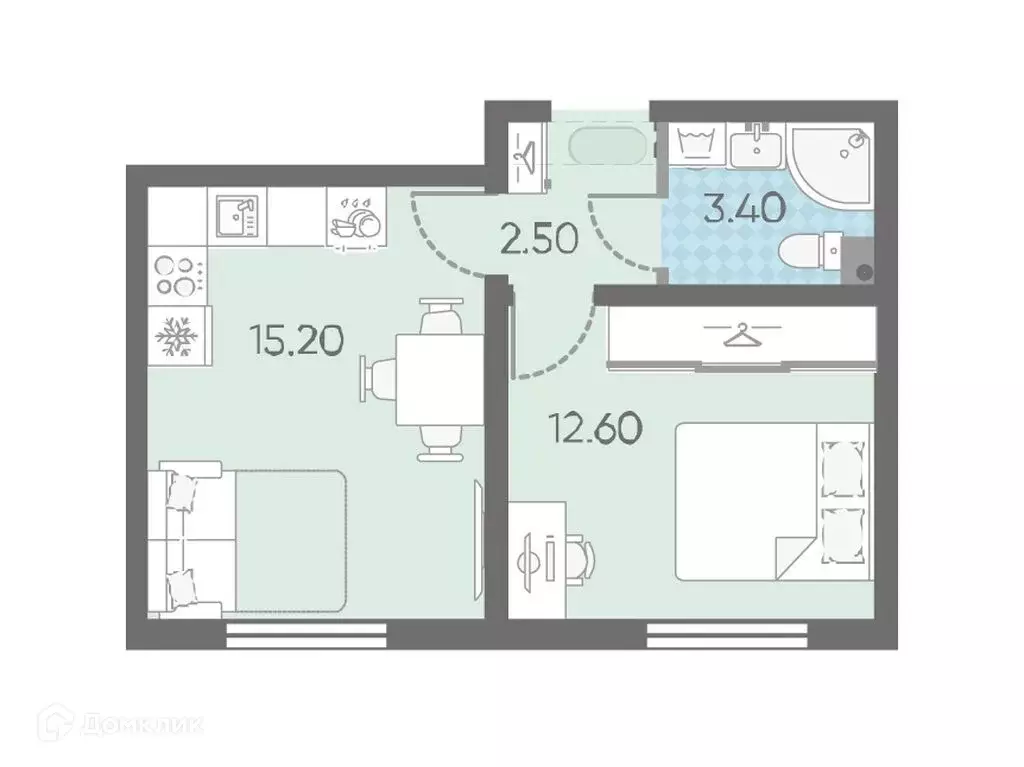 Продаётся 1-к квартира, 33.1 м - Фото 0