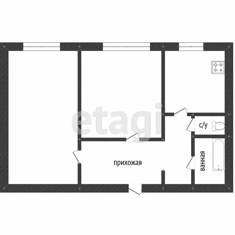 2-комнатная квартира: Ростов-на-Дону, проспект Ленина, 175к1 (40.8 м) - Фото 0