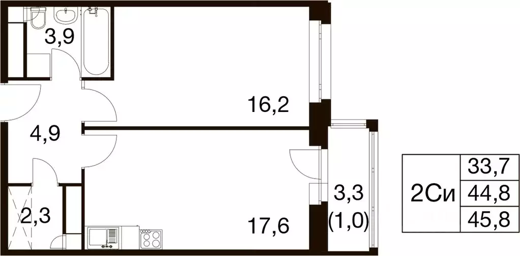 1-к кв. Московская область, Балашиха Гагарина мкр, ул. Проектная, 4 ... - Фото 1