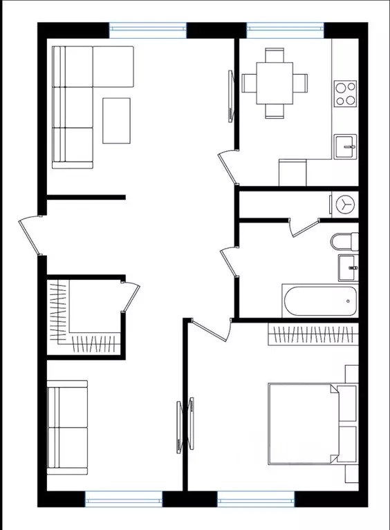 3-к кв. Московская область, Мытищи ул. Герцена, 1к2 (78.0 м) - Фото 1