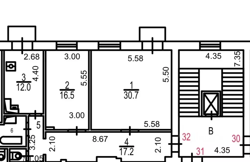 3-к кв. Москва Чистопрудный бул., 2 (84.9 м) - Фото 1