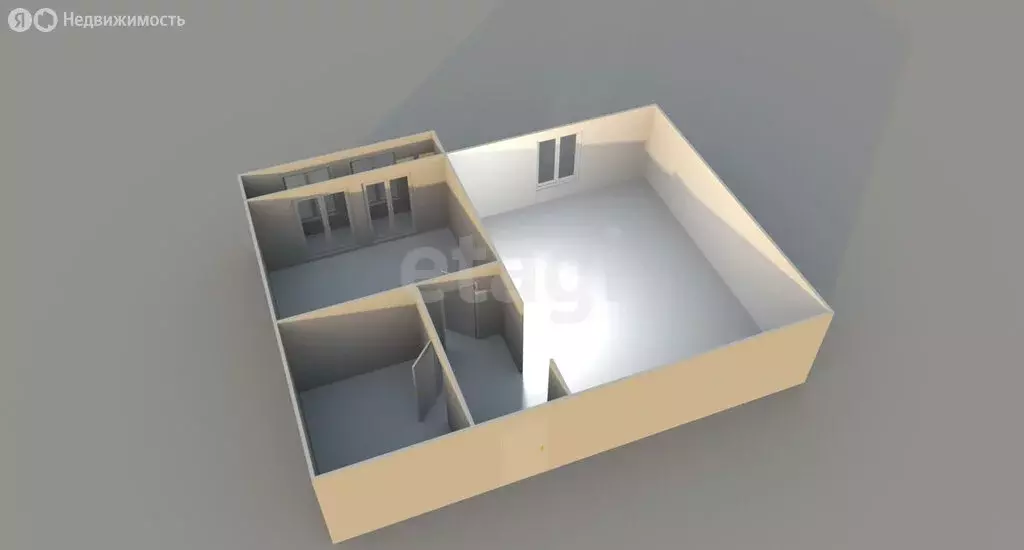 1-комнатная квартира: Южно-Сахалинск, улица Есенина, 4К4 (39.5 м) - Фото 1