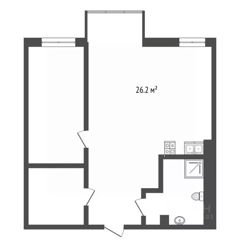 2-к кв. Ростовская область, Ростов-на-Дону просп. Соколова, 68/118В ... - Фото 2